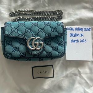 Gucci Blue Patterned Women's Bag
